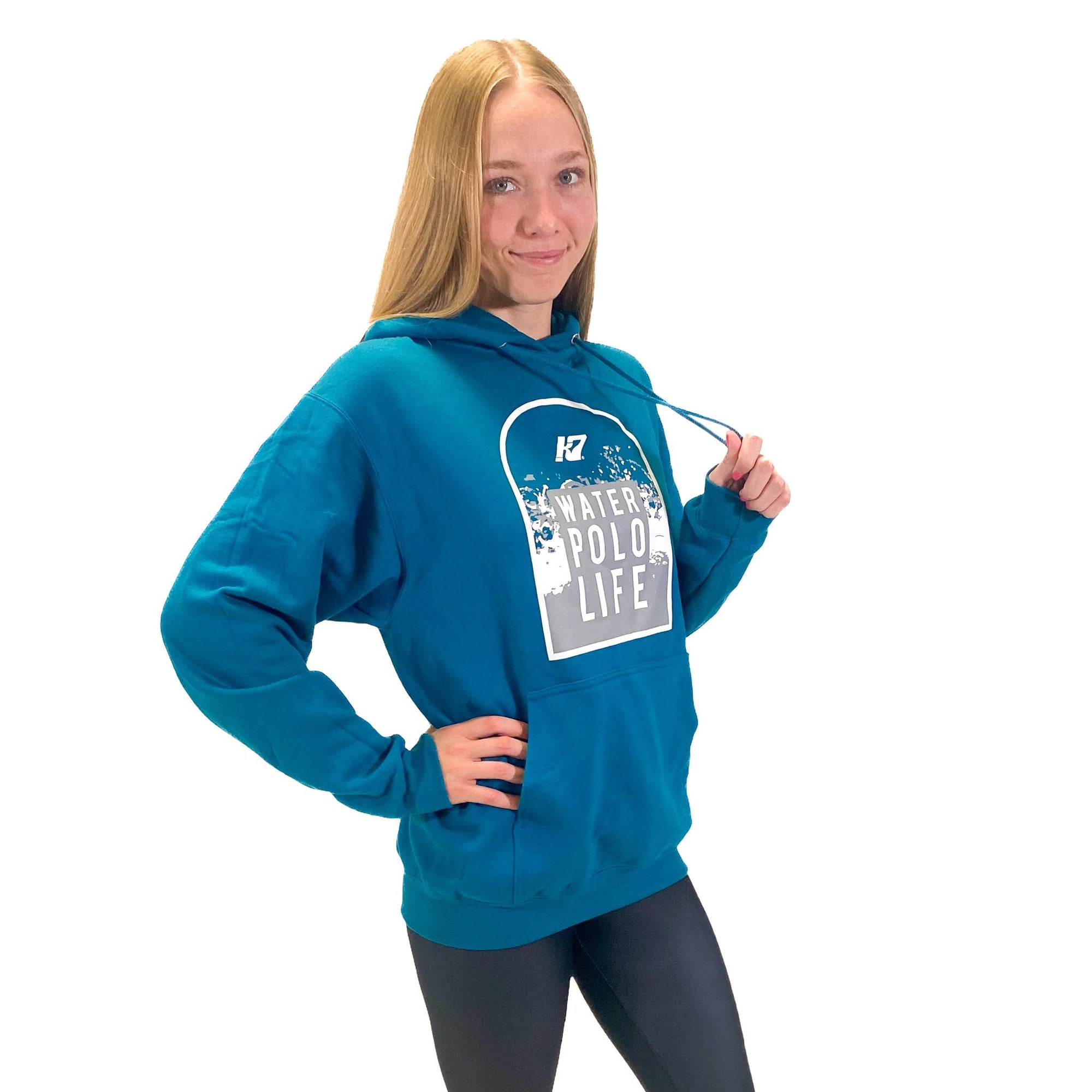 KAP7 Water Polo Life Arch Teal Unisex Hoodie Hoodie KAP7 International 