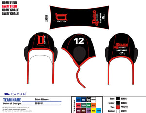 Diablo Alliance WPC Team Store - TURBO Field Athlete Water Polo Caps -  - include last name and NUMBER
