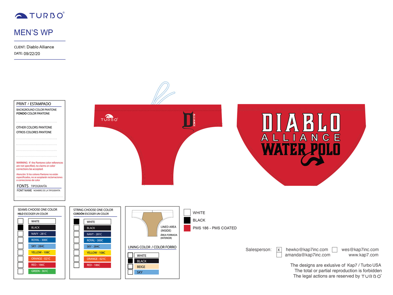 Diablo Alliance WPC Team Store - Brief - Red