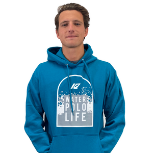 KAP7 Water Polo Life Arch Teal Men's Hoodie