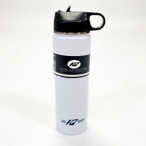 K7 22oz Stainless Steel Water Bottle - White Water Bottles KAP7 International 