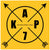 KAP7 807 Yellow Square Sticker Stickers KAP7 International 