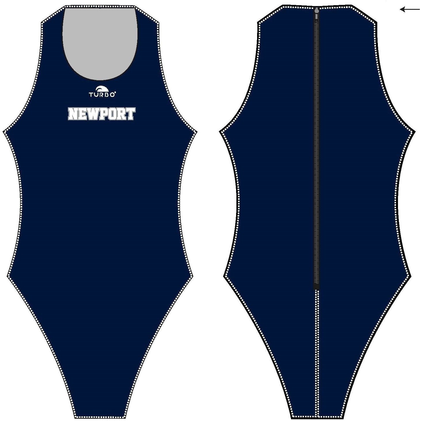 Newport Beach Water Polo Club Team Store - Girl's Comfort Suit Suits KAP7 International 