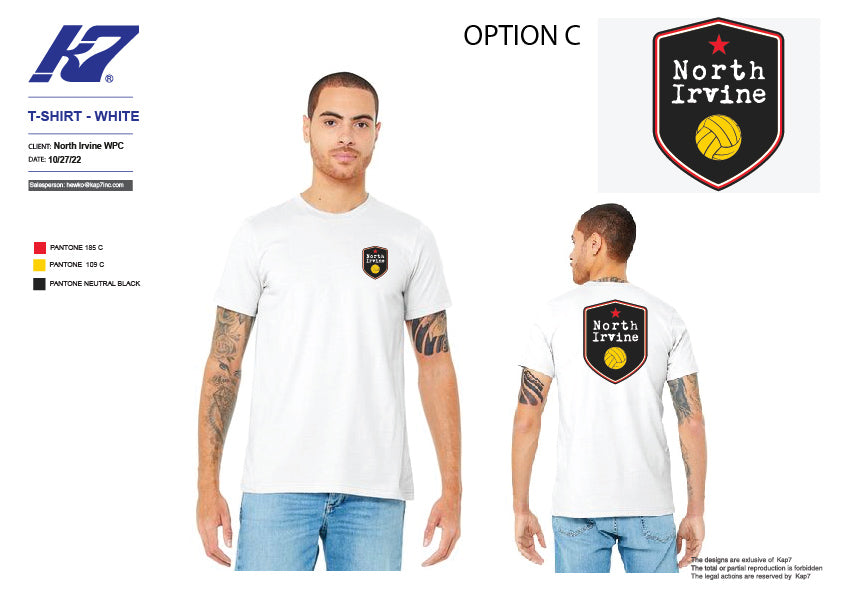 North Irvine WPC Team Store - T-Shirts - 3 colors - Black, White & Red - Required Team Shirts