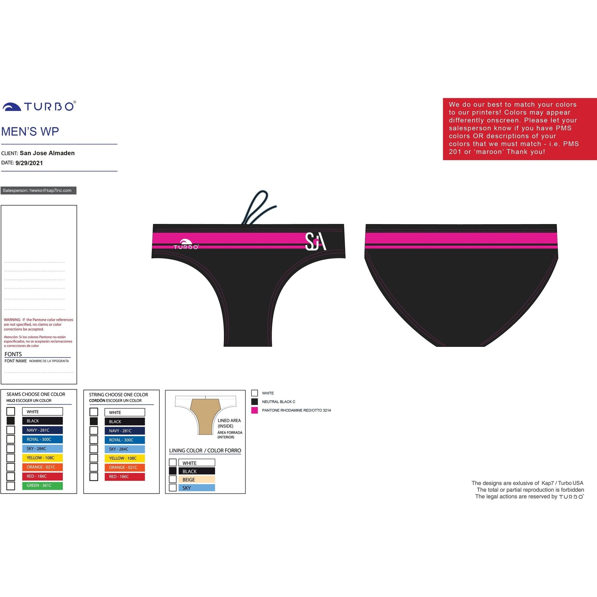 San Jose Almaden WPC Team Store - Brief KAP7 International 