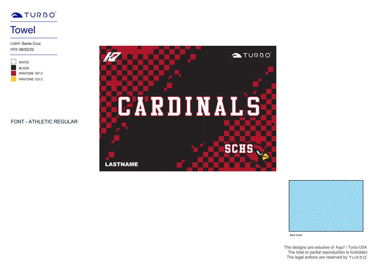 Santa Cruz High School Team Store - Towel with Name