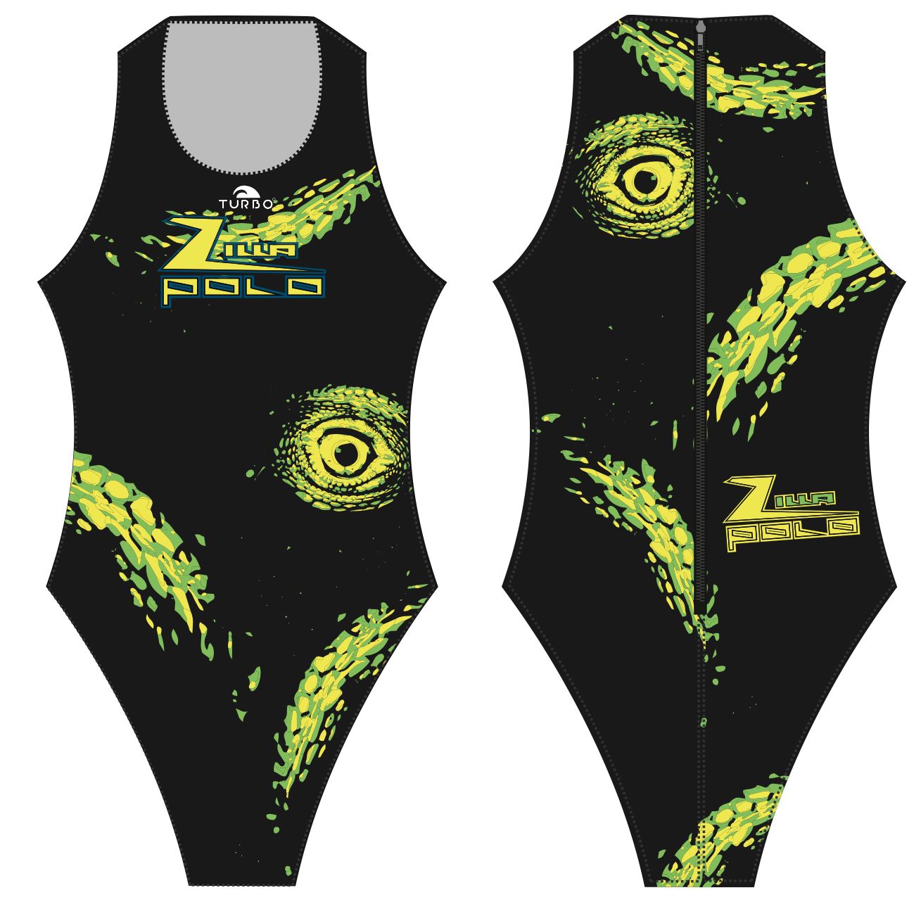 Zilla WPC Team Store - TURBO Womens Euro Plus Water Polo Suit Suits KAP7 International 