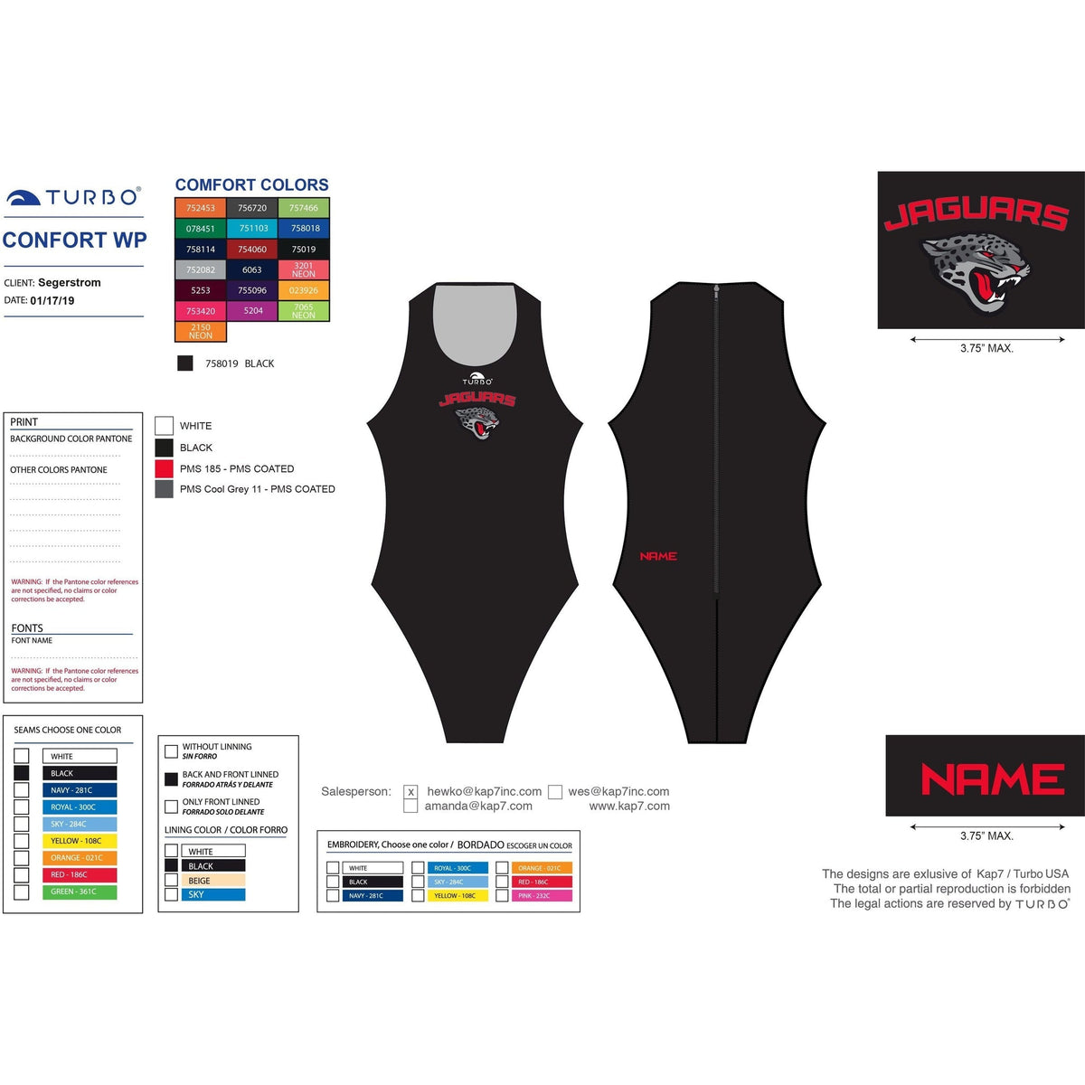 Segerstrom HS Team Store - Comfort KAP7 International 