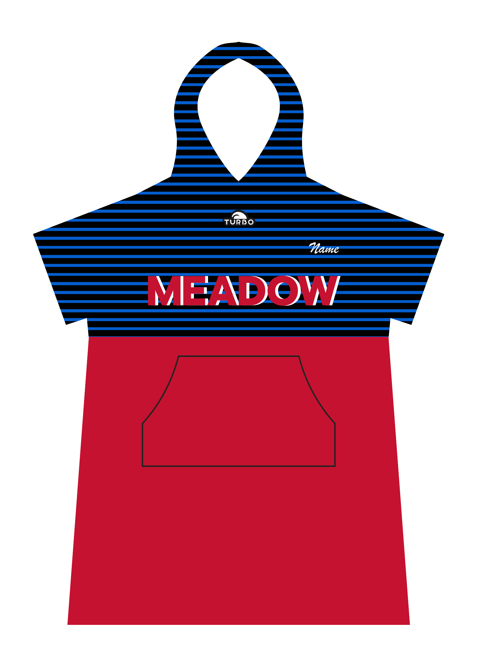 Meadow Swim Team YOUTH Sizes- Poncho with last name