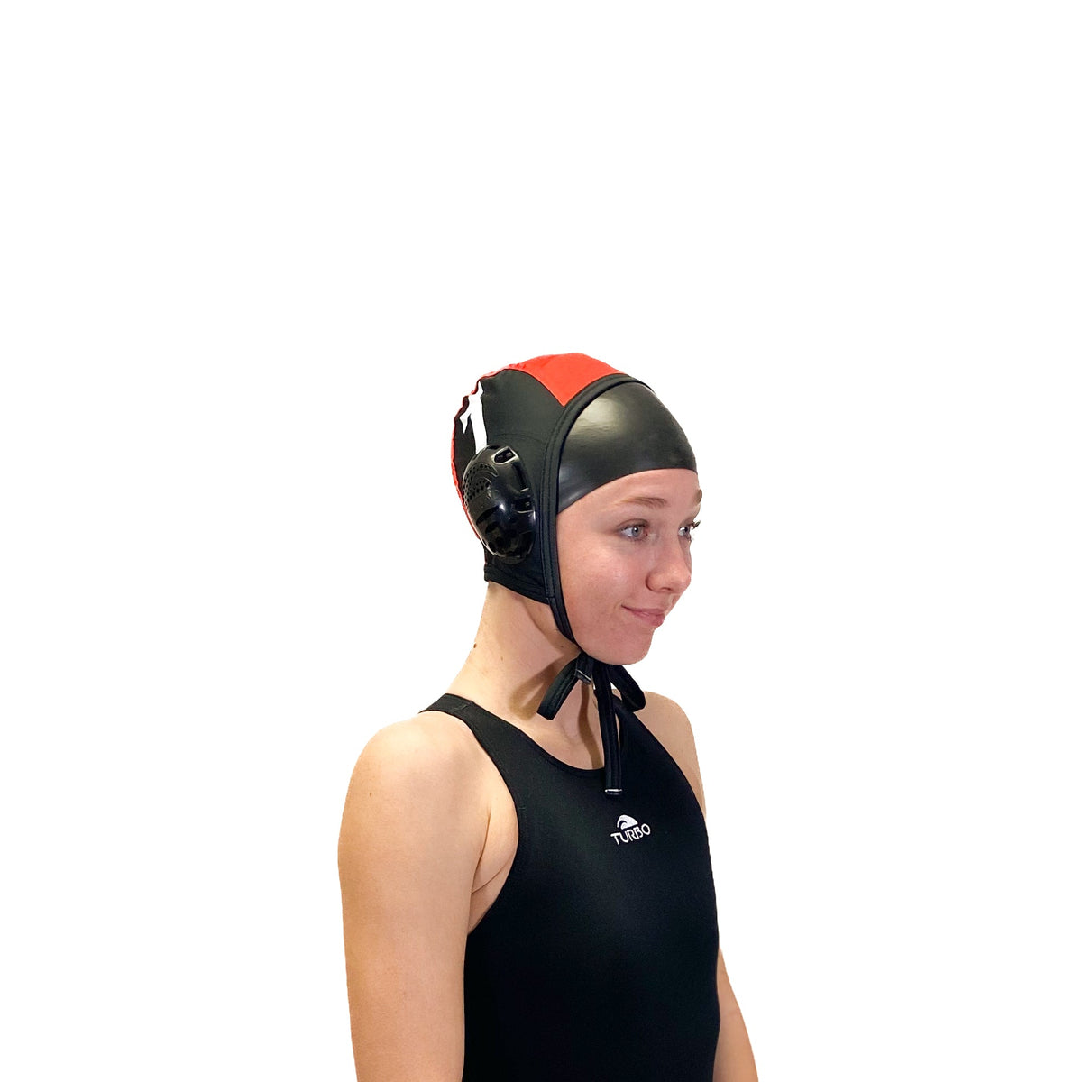 Black TURBO Standard Water Polo Cap Set with 3 Numbers Caps TURBO 