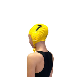 Turbo Standard Water Polo Cap Set with 3 Numbers - Yellow Caps TURBO 