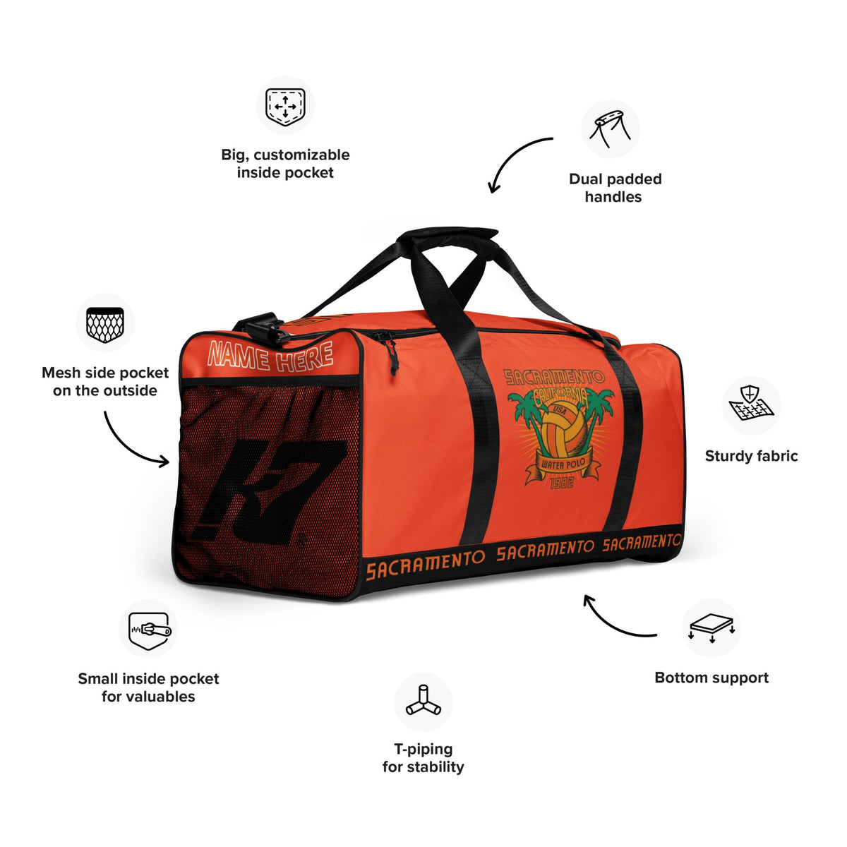 SAC Polo Duffel Bag_ ORANGE KAP7 International 