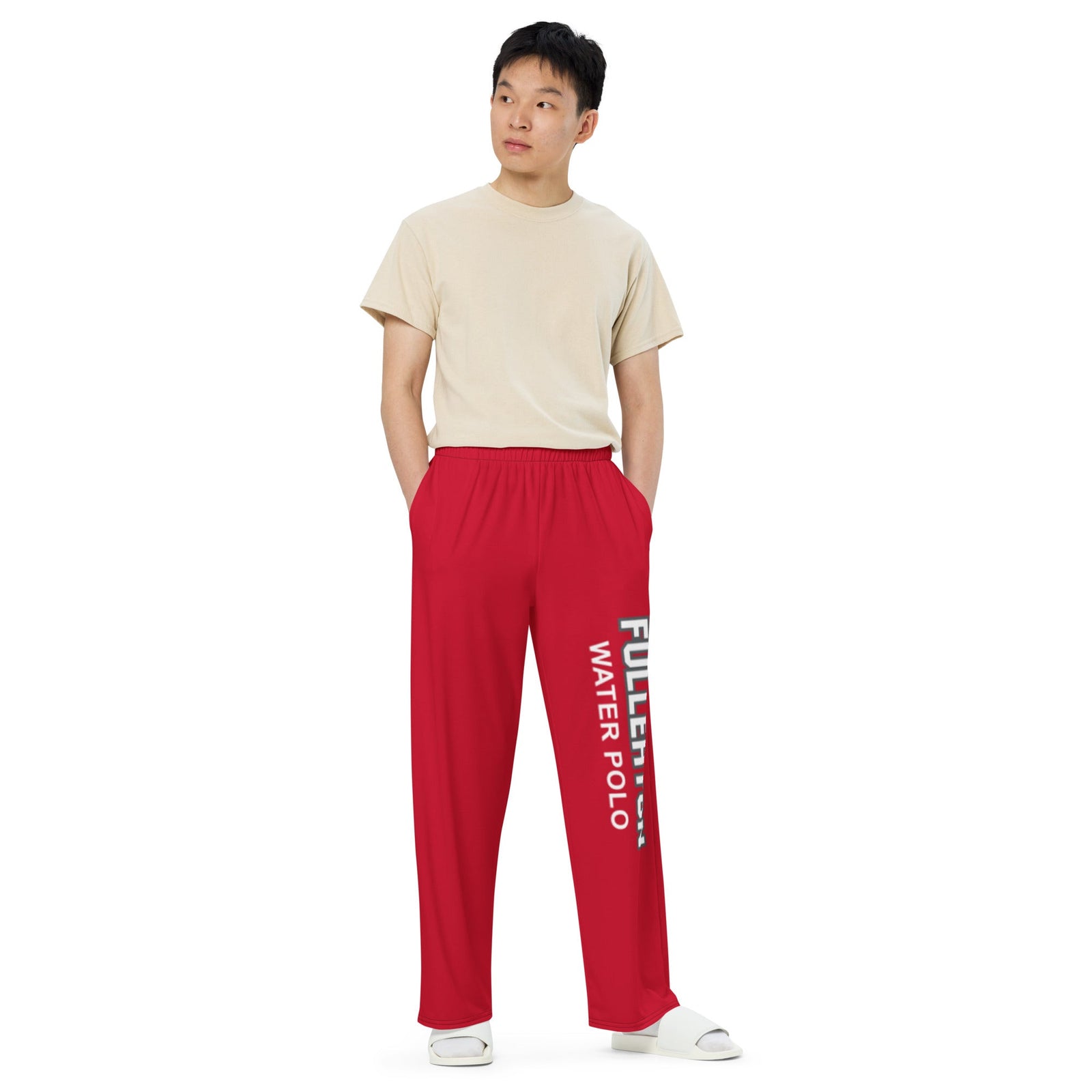 Fullerton HS Unisex Wide Leg Pants_ RED KAP7 International 2XS 