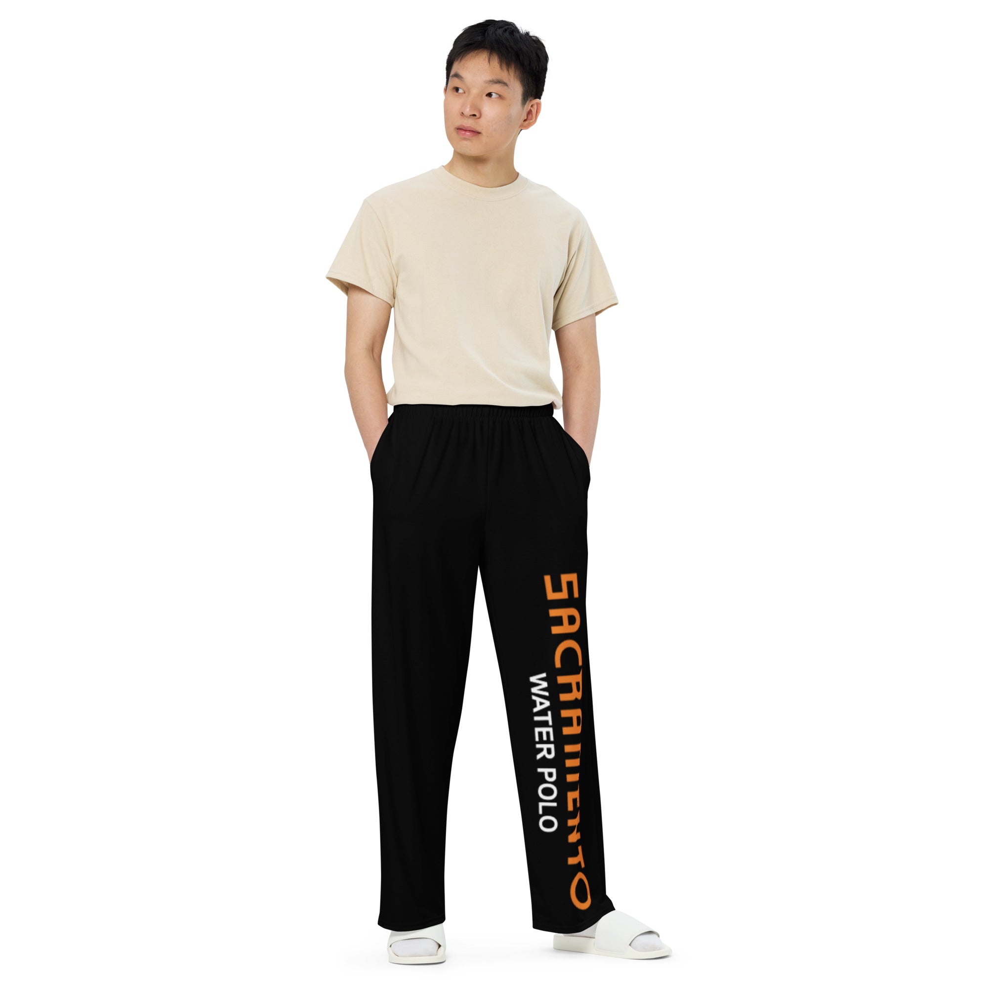 SAC Polo Unisex Wide leg pants_ Black KAP7 International 2XS 
