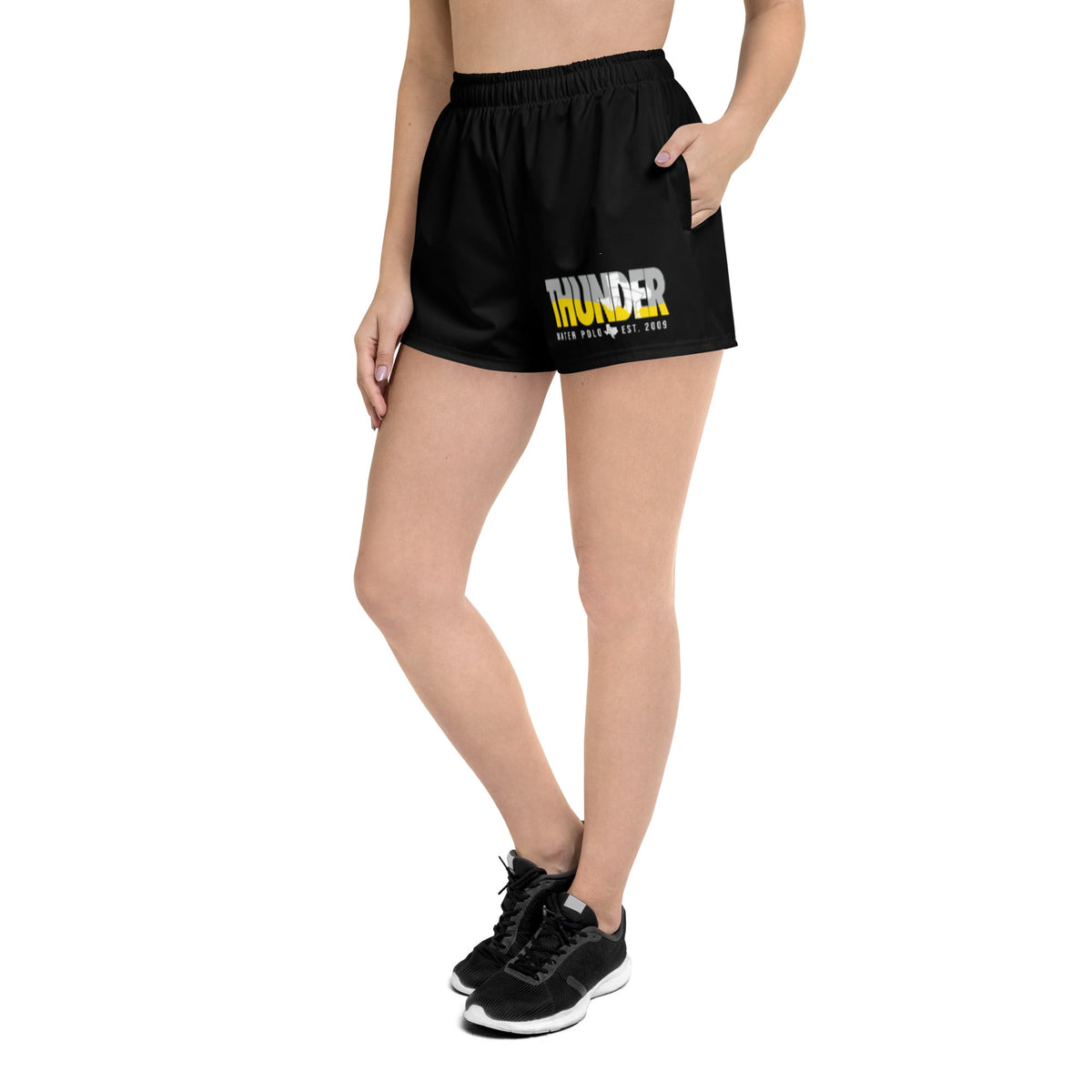 Thunder WPC_ Ladies Athletic Shorts_ Black KAP7 International 