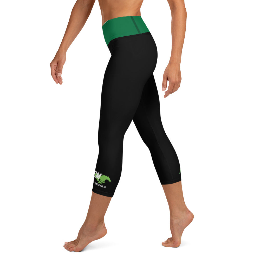 Costa Mesa HS Women's Capri_ Black with Green KAP7 International XS 