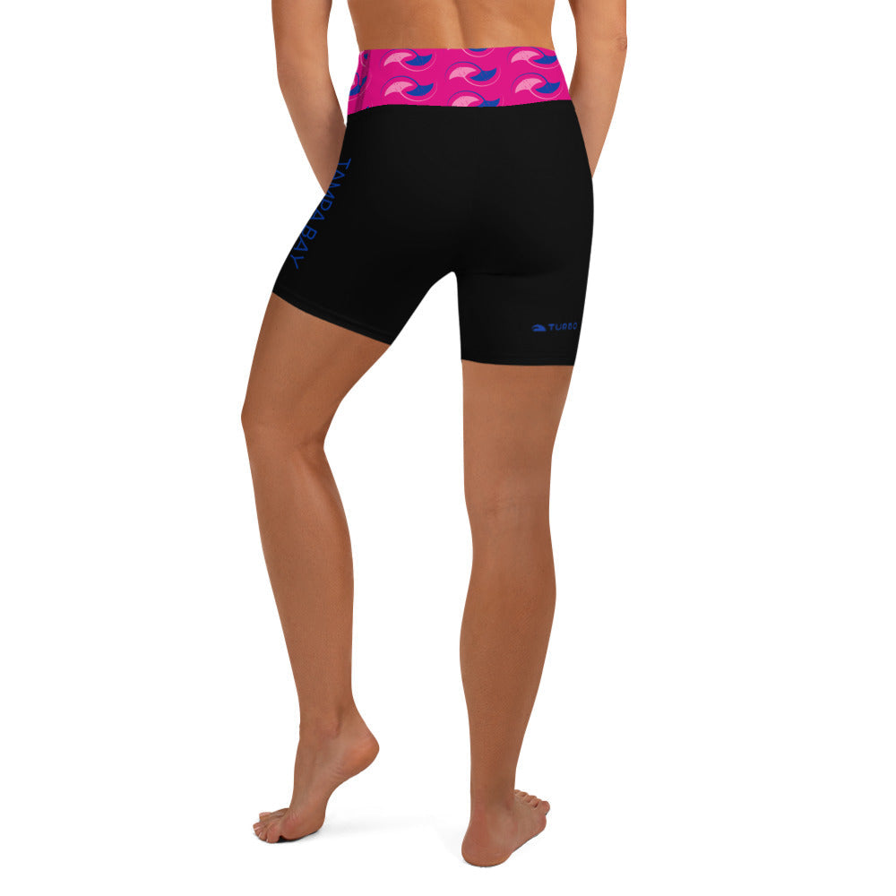 Tampa Bay Yoga Shorts_ Black. KAP7 International 