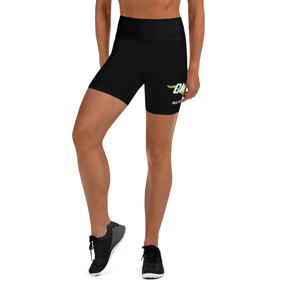 Costa Mesa HS Women's Yoga Shorts_ Black KAP7 International XS 