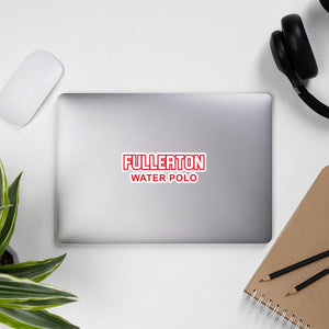 Fullerton HS Sticker _Red KAP7 International 