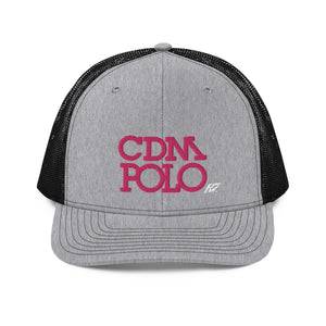 CDM Unisex Hat with Pink Logo KAP7 International Heather Grey / Black 