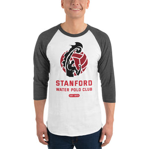 Stanford 3/4 sleeve raglan shirt KAP7 International White/Heather Charcoal XS 
