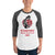 Stanford 3/4 sleeve raglan shirt KAP7 International White/Heather Charcoal XS 