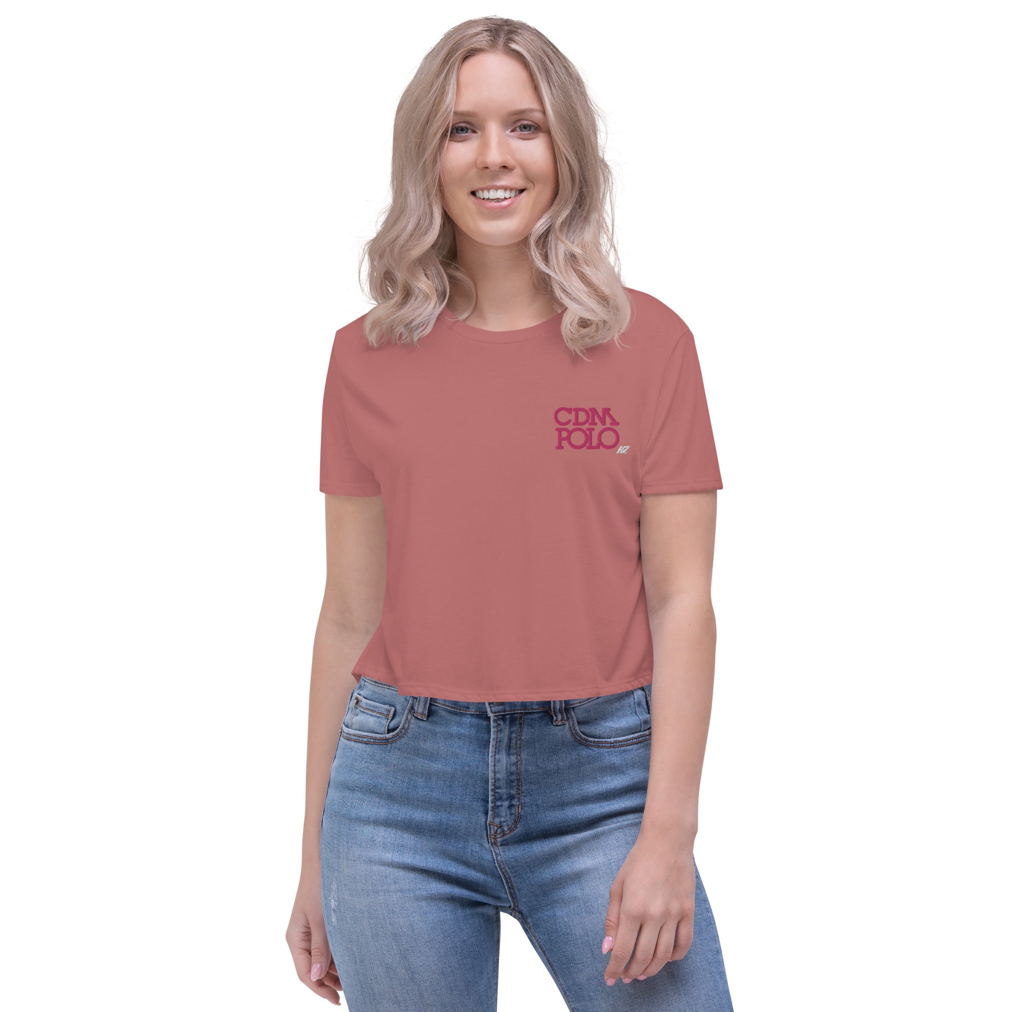 CDM Crop Top with Pink Logo KAP7 International 